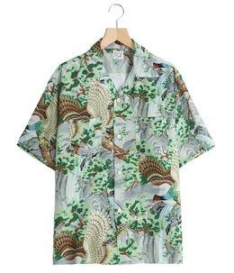 PEACOCK GARDEN HAWAIIAN SHIRT