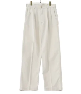 TWO TUCK WIDE TROUSERS
