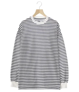 BALLOON STRIPES LONG SLEEVE T SHIRT