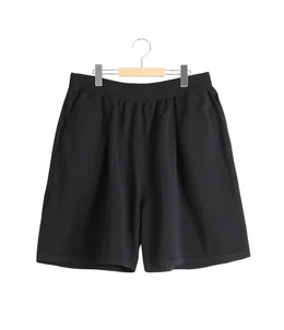 KNIT TUCK SHORTS