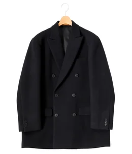 Super140 ’S Wool Melton D.B Half Coat