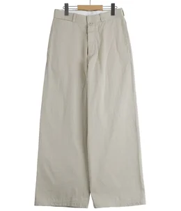【レディース】チノクロスパンツ ワイドストレート
