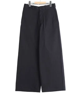 【レディース】チノクロスパンツ ワイドストレート