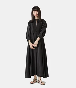 【レディース】silk cotton cloth circular lace dress