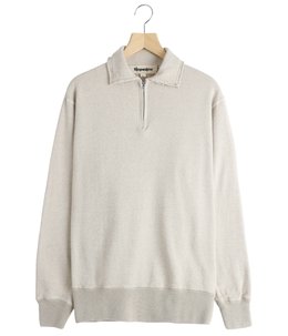 half zip top - Cotton/Linen Light French terry -