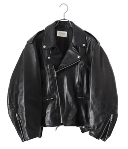 【レディース】double-end vintage leather ridersjacket