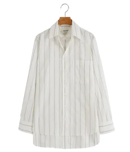 ブラウス シャツ ビューティフルピープル beautiful people double-front cotton silk JQ stripe sh beautiful people ブラウス シャツ ビューティフルピープル