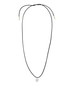 【レディース】月の夢 ネックレスレザーコード SV(K18P) 90cm