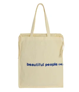 【レディース】brushed logo gathering bag