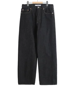 19-13W デニム ワイド -BLACK-