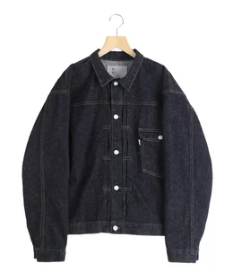 001 T-BACK DENIM JACKET ONE-WASHED | New Manual(ニューマニュアル