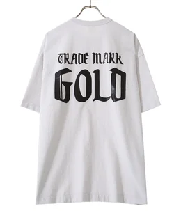 【ONLY ARK】別注14/- HEAVY COTTON S/S WIDE T-SHIRT -GOLD PRINT-