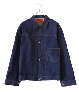 【ONLY ARK】別注 11oz SUVIN COTTON BLUE DENIM PLEATED BLOUSE - ARKnets 25th anniversary MODEL -