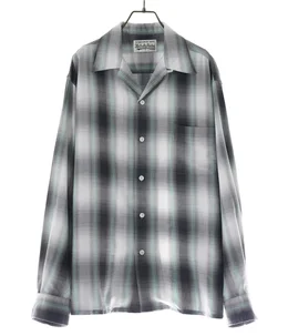 OMBRE CHECK OPEN COLLAR SHIRT L/S ( TYPE-1 )