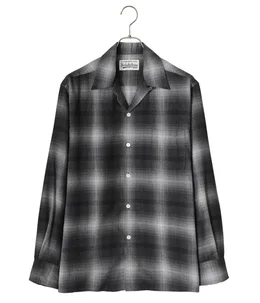 OMBRE CHECK OPEN COLLAR SHIRT L/S ( TYPE-3 )