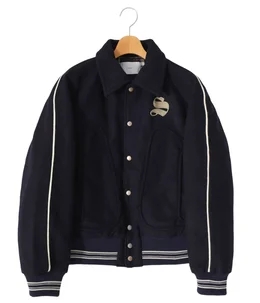 WOOL MELTON STADIUM JACKET