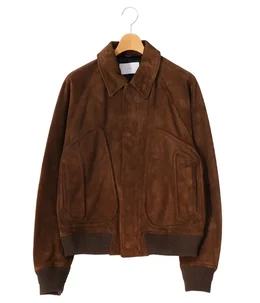 SUEDE PIPING LEATHER BLOUSON