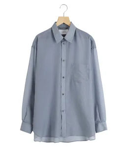 SHEER STRIPE SHIRTS LOOSE FIT