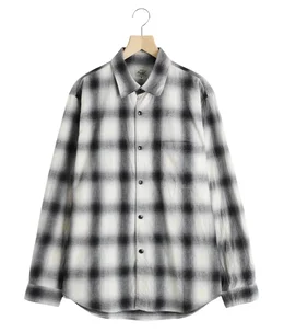 COTTON NEL CHECK REGULAR COLLAR SHIRT