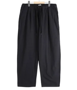 COTTON / SILK DUCK １TUCK WIDE EASY PANTS