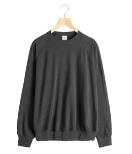 1/48 SUMMER WOOL RAGLAN CREW NECK SHIRT