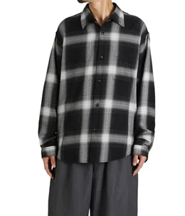 SUVIN COTTON NEL CHECK REGULAR COLLAR SHIRT