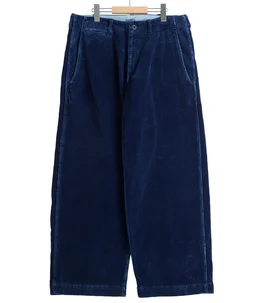 9W INDIGO CORDUROY TROUSERS