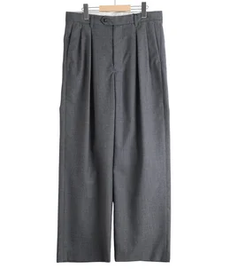 WOOL MAD CLOTH - 2 TUCK PANTS
