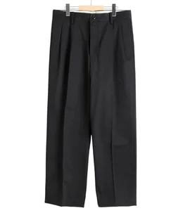 DOUBLE PLEATED CHINO TROUSERS