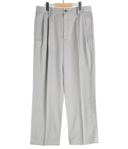 DOUBLE PLEATED CHINO TROUSERS