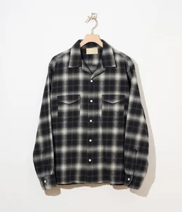 【予約】Brush Nep Check Open Collar Shirts