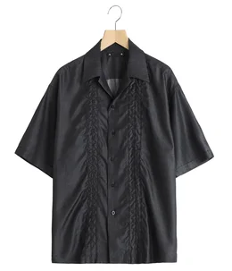 トップス minedenim shirts Cu.Denim Wave embroidery S.S SH | MINEDENIM(マインデニム