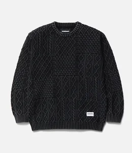 WASHED BLOCK CABLE SWEATER | NEIGHBORHOOD(ネイバーフッド