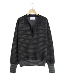 JACQUARD KNIT POLO
