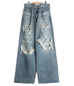DESTRESSED MODERN DENIM WIDE CUT | SUGARHILL(シュガーヒル