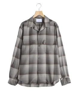 OMBRE OPEN COLLAR SHIRT