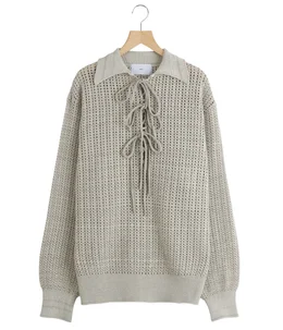 STRING KNIT PULLOVER
