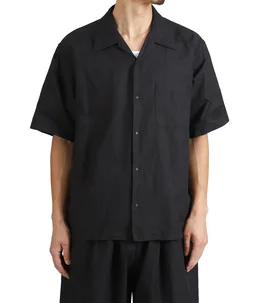 COTTON / RAMIE BROAD SNAP SHIRT