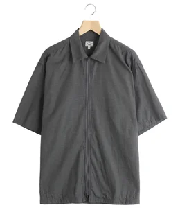 VAT DYE CHAMBRAY ZIP SHIRT | GOLD(ゴールド) / トップス 半袖シャツ