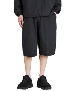 COTTON / NYLON WEATHER CLOTH WIDE SHORTS