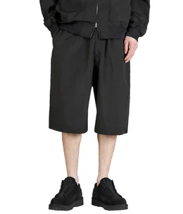 SILK NEP WEATHER CLOTH WIDE SHORTS