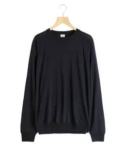 SUMMER WOOL RAGLAN L/S CREW NECK SHIRT