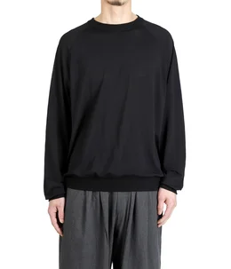 SUMMER WOOL RAGLAN L/S CREW NECK SHIRT