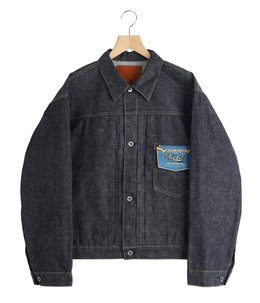 RECYCLED WASTE SUVIN COTTON YARN 14oz DENIM BLOUSE WWⅡ MODEL