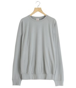 Super140s WASHBLE WOOL RAGLAN CREW NECK SHIRT
