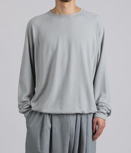 Super140s WASHBLE WOOL RAGLAN CREW NECK SHIRT