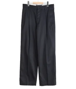 DOUBLE PLEATED CHINO TROUSERS