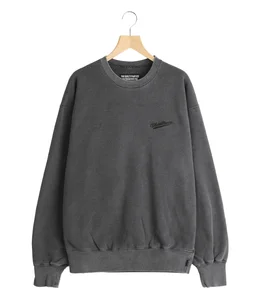 WASHED MIDDLE WEIGHT CREW NECK SWEAT SHIRT ( TYPE-1 ) | WACKO