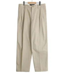 DOUBLE PLEATED CHINO TROUSERS ( TYPE-1 )