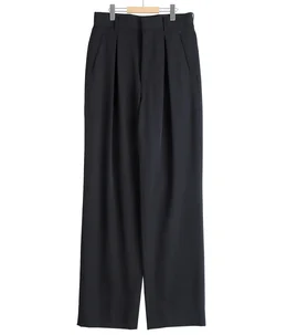 INVERTED PLEATS TROUSER -WASHED WOOL GABADINE- | The CLASIK(ザ
